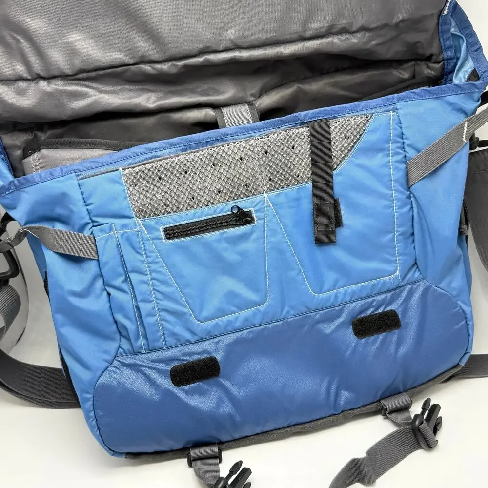 Kelty Treble Crossbody Messenger Bag Expandable Travel Organizer Blue Outdoor